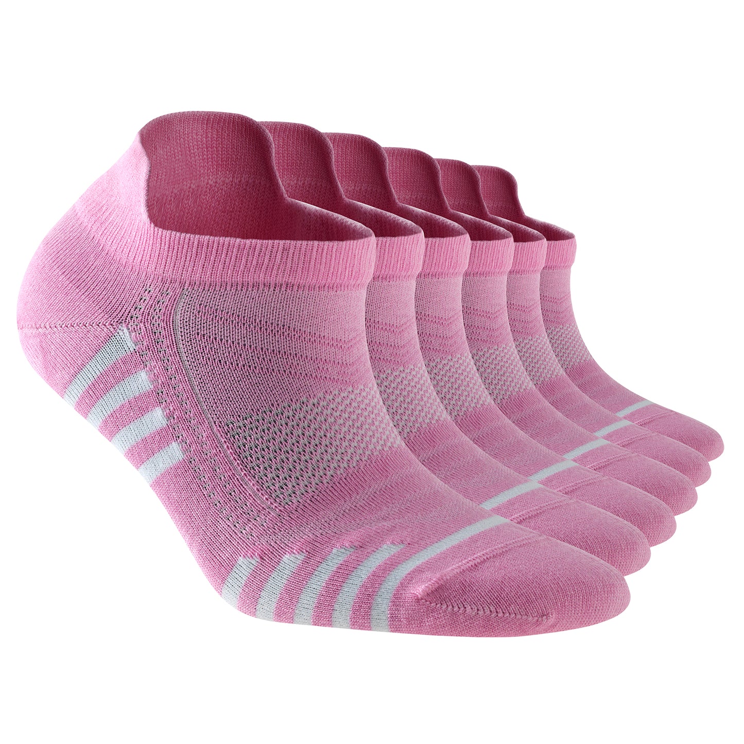 Striped anatolian Bamboo Ankle Socks for Women with Heel Tab