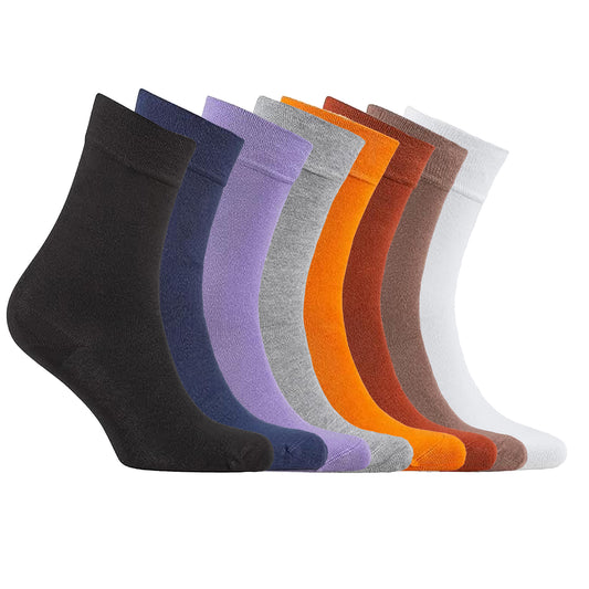 Women's BAMBOO Quarter Socks in Solid Colors - Natural Comfortable Soft Classy - Made In TURKEY