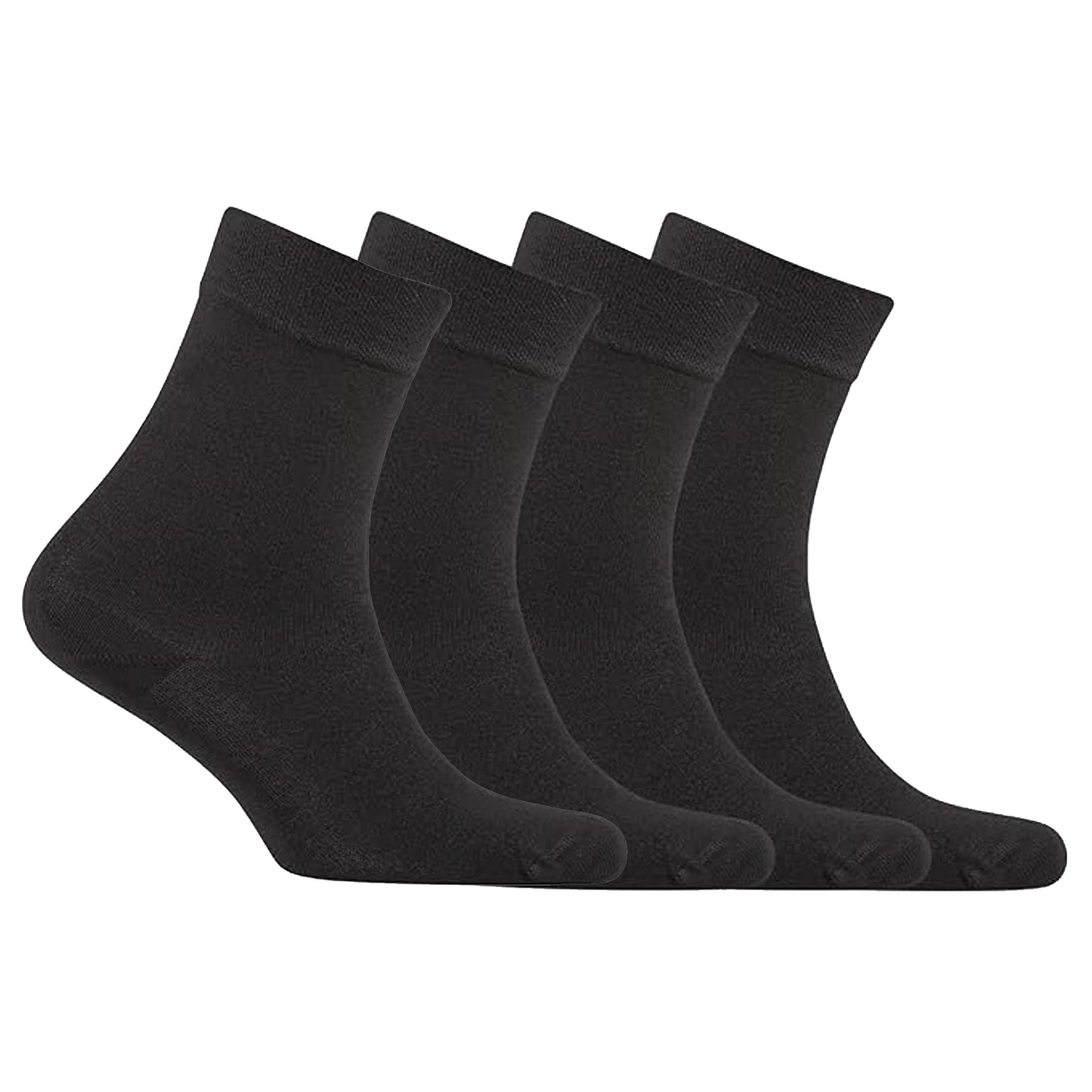 Women's BAMBOO Quarter Socks in Solid Colors - Natural Comfortable Soft Classy - Made In TURKEY