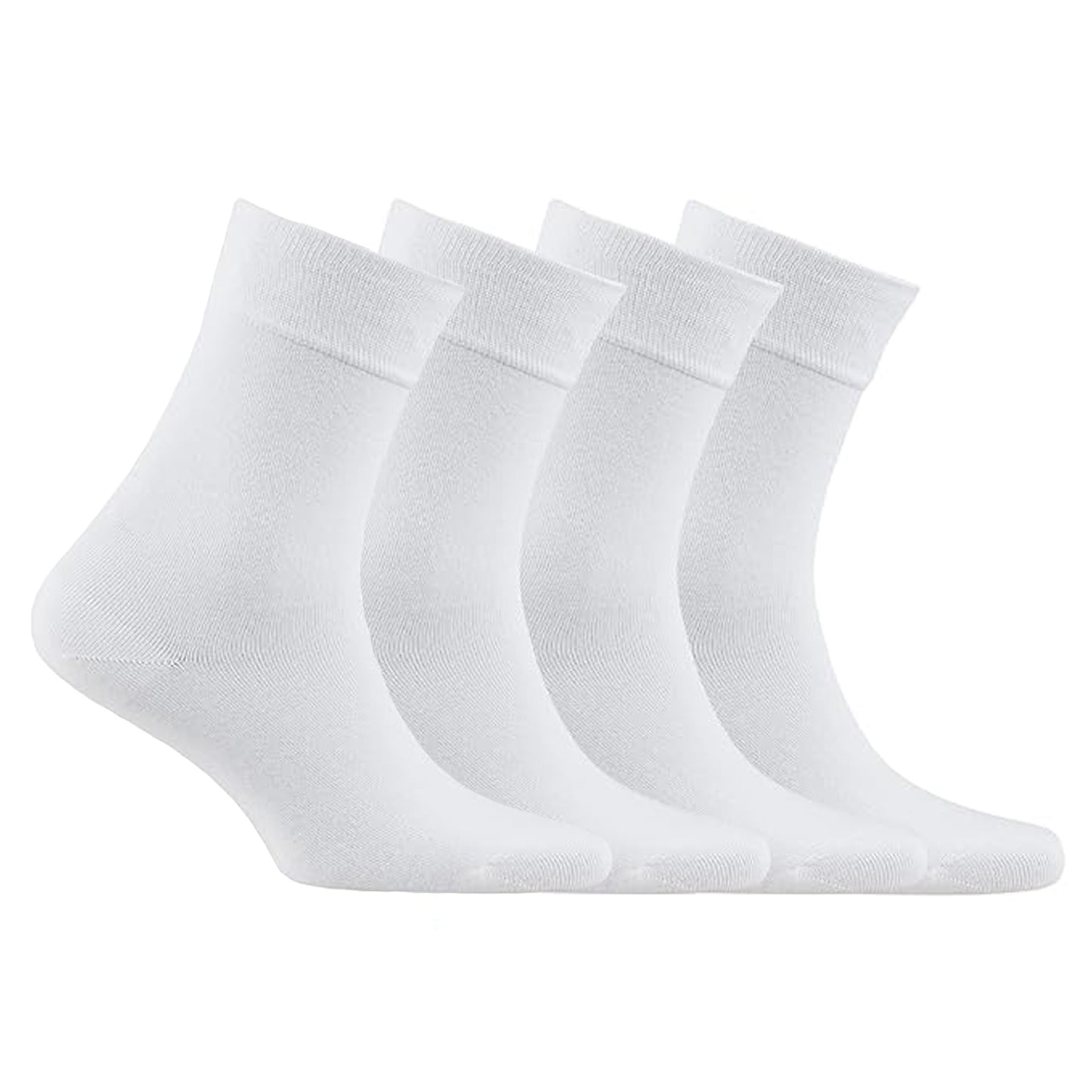 Women's BAMBOO Quarter Socks in Solid Colors - Natural Comfortable Soft Classy - Made In TURKEY