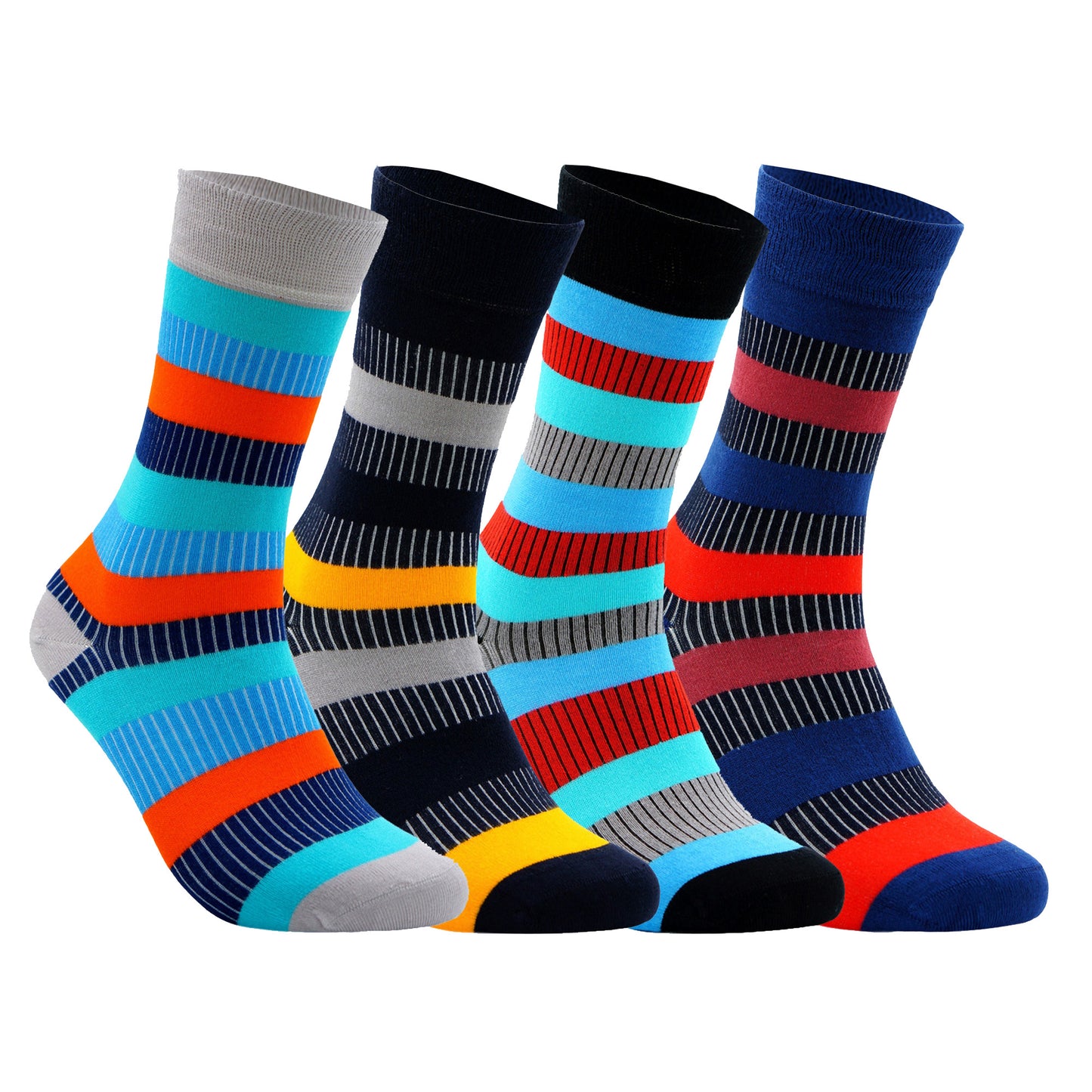 Colorful anatolian BAMBOO Socks for MEN WOMEN - Natural Silken Soft Seamless Mid Calf Casual or Dress Socks