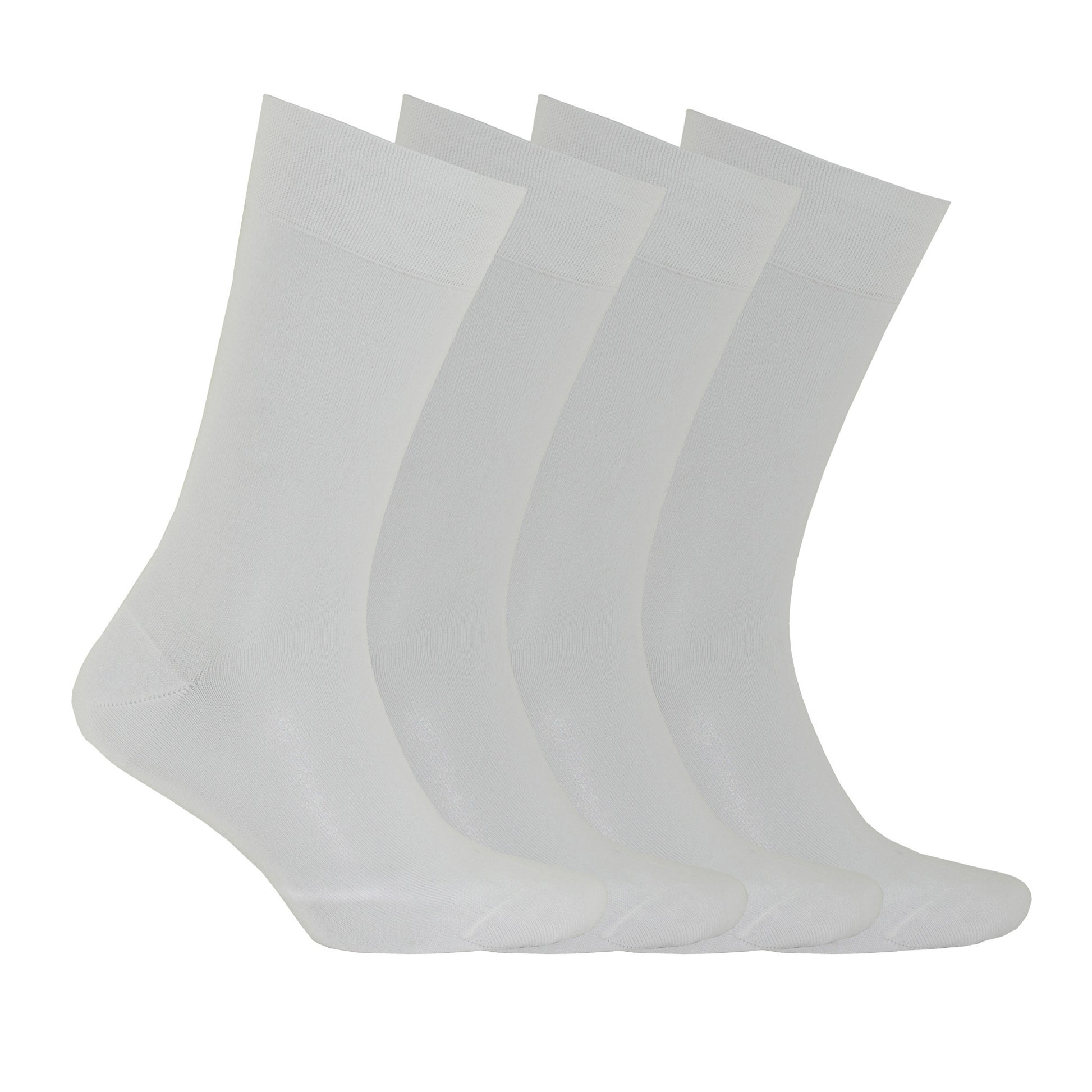 Bamboo Dress Socks White