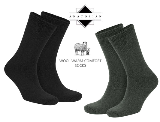 anatolian Merino Wool Warm Dress Socks for Men